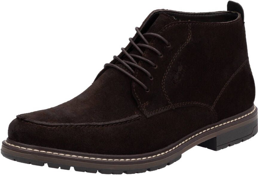 Rieker Veterlaarsjes veterschoenen enkelhoge business-enkellaars met profielzool