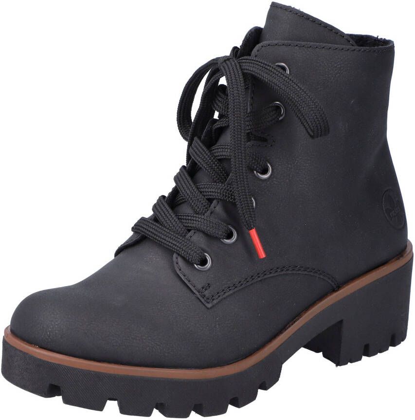 Rieker Veterlaarsjes veterschoenen outdoorankle boots met robuuste profielzool