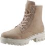 Rieker Beige Casual Gesloten Enkellaarsjes Beige Dames - Thumbnail 2