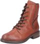 Rieker Veterlaarsjes veterschoenen blokhak met schachtprint en binnenrits - Thumbnail 3