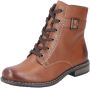 Rieker Veterlaarsjes veterschoenen klassieke laarzen blokhak in used-look - Thumbnail 2