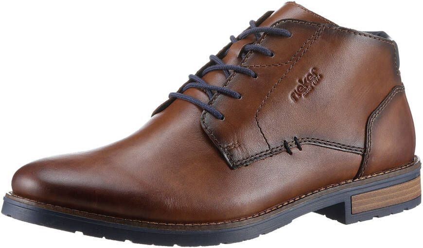 Rieker Veterlaarsjes zakelijke enkellaars veterschoenen met zachte binnenzool