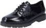 Rieker Veterschoenen vrijetijdsschoen lage schoen business veterschoen in glanzende look - Thumbnail 1