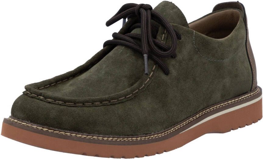 Rieker Veterschoenen lage schoen moccasin veterschoen in comfortabele vorm