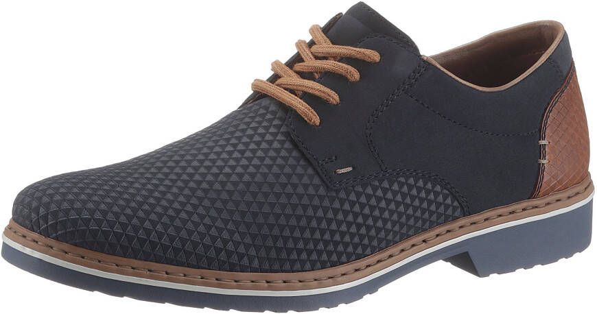 Rieker Veterschoenen met modieuze perforatie vrijetijdsschoen lage schoen veterschoen