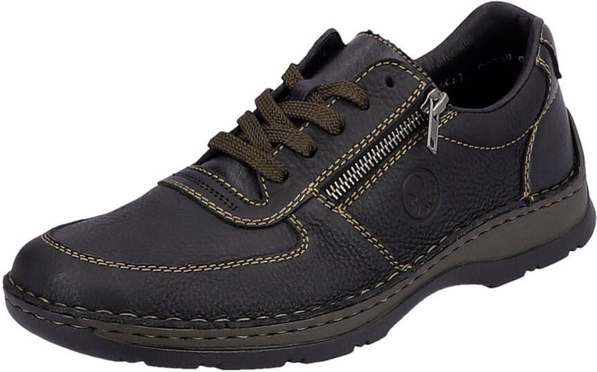 Rieker Veterschoenen met verfijnde siernaad vrijetijdsschoen lage schoen veterschoen