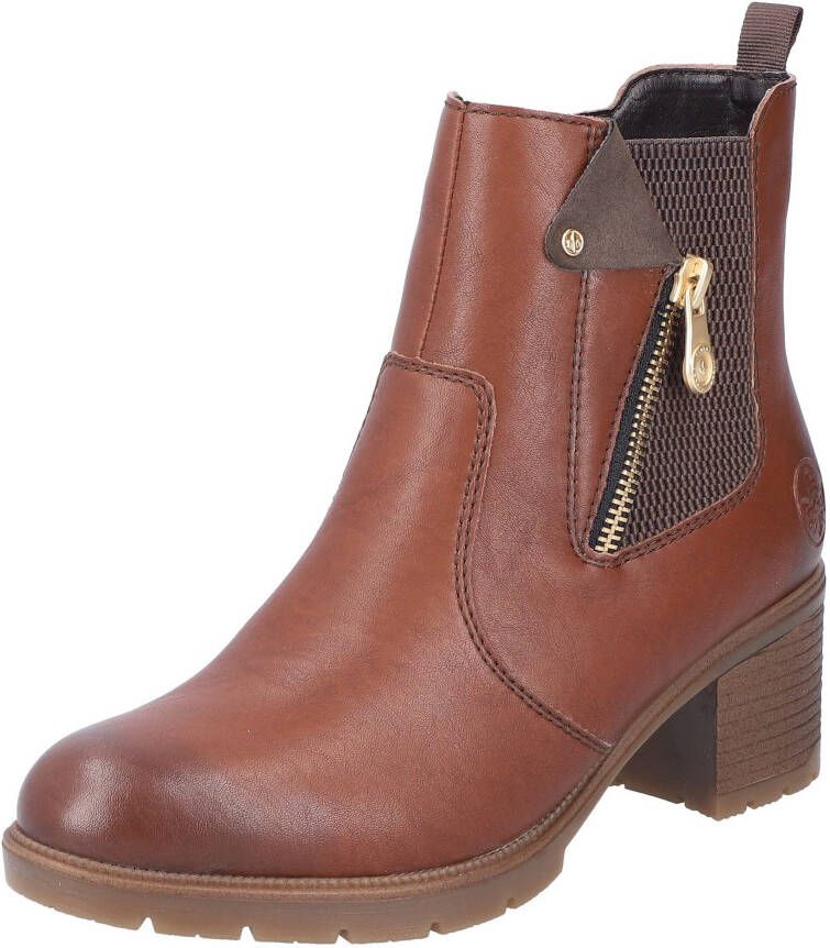 Rieker Winterlaarsjes enkellaars laarzen hakken met binnenrits - Foto 3