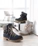 Rieker Winterlaarsjes winterlaarzen veterschoenen met gebreide rand en -tex - Thumbnail 3