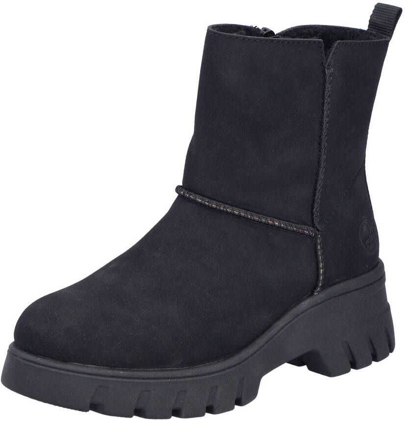 Rieker Winterlaarzen Plateauzolen enkellaarsjes profielzool met warme voering