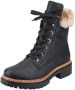 Rieker Waterdichte sneakers met ritssluiting en uitneembaar voetbed Black Dames - Thumbnail 5