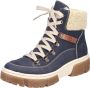 Rieker Winterlaarzen veterschoenen winterenkellaarsjes met warme voering - Thumbnail 2