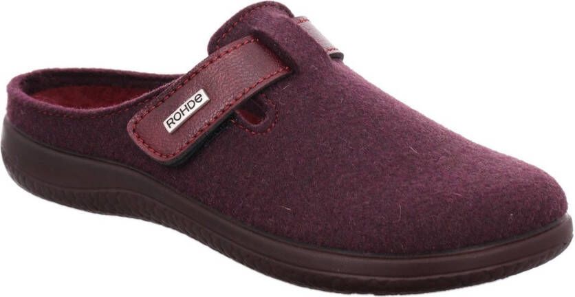 Rohde Pantoffels Bari Pantoffel clog met klittenbandriempje