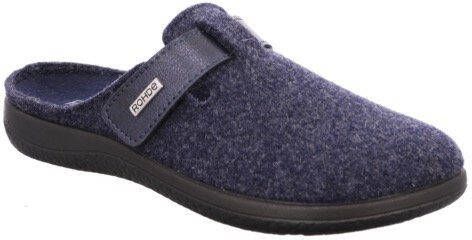Rohde Pantoffels Bari pantoffel klomp met klittenbandriem in comfortbreedte g