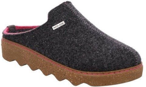 Rohde Comfortabele grijze pantoffel met roze details Black Dames - Foto 2