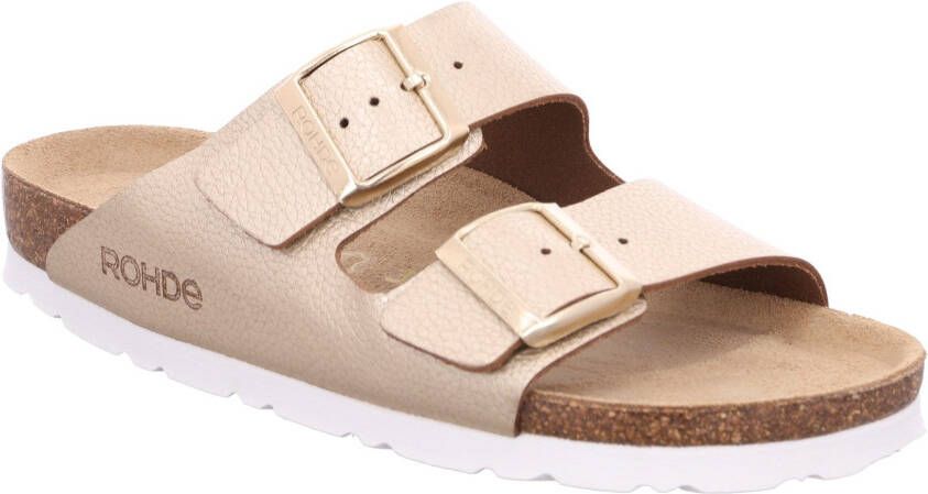 Rohde Slippers Alba Zomerschoen huisschoen tweesluiter slippers met zacht voetbed
