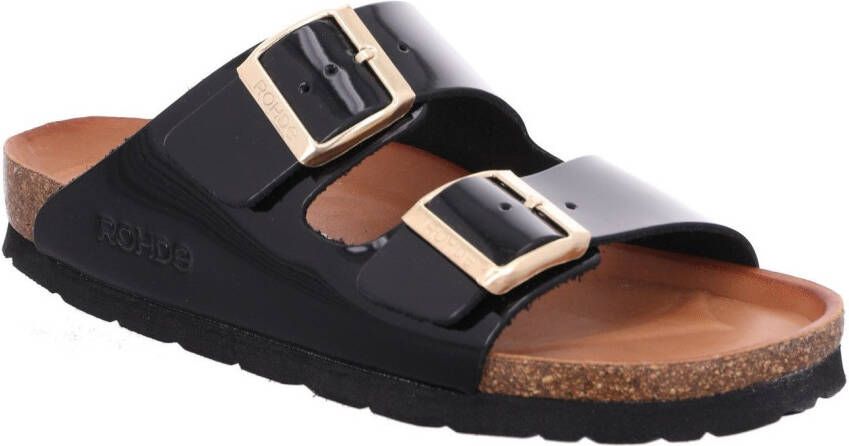 Rohde Slippers Alba Zomerschoen huisschoen strandschoen slippers met gespsluitingen