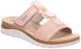 Rohde Roze Nubuck Dames Slippers Roze - Thumbnail 1