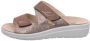 Rohde Dames Slippers Met Klittenband Sluiting Goud - Thumbnail 2