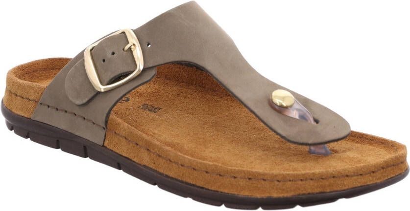 Rohde Teenslippers RODIGO-D Sleehak zomerschoen slippers pantoffels met gespsluiting