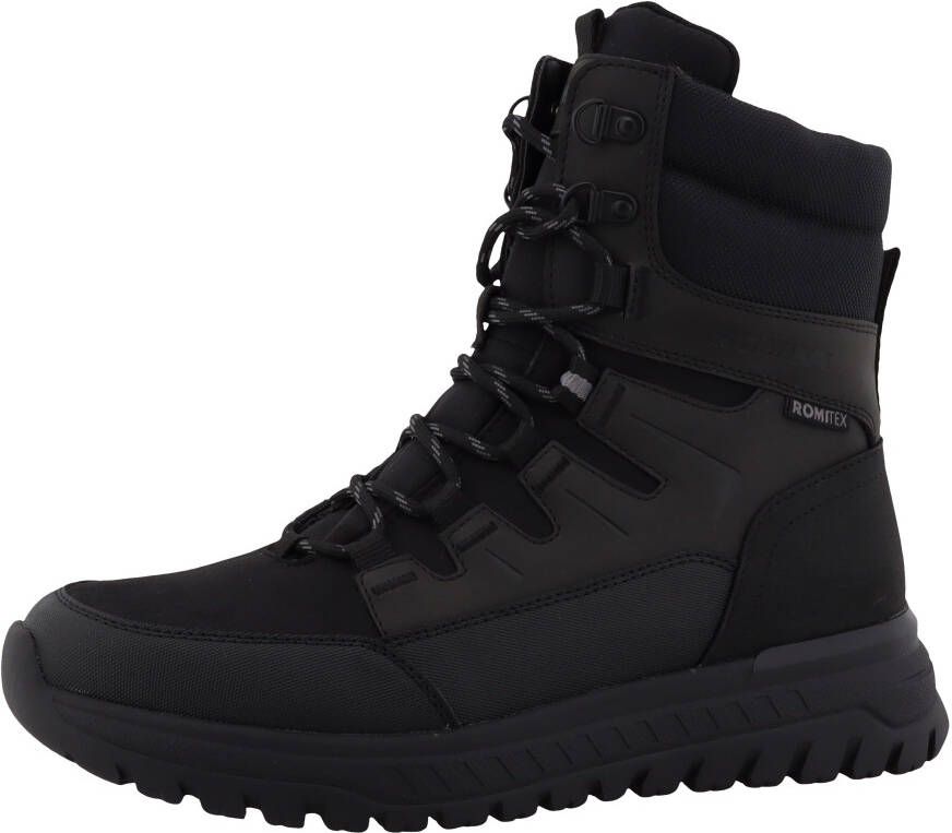 Romika Winterlaarzen Sleehak veterschoenen outdoorschoen met binnenrits