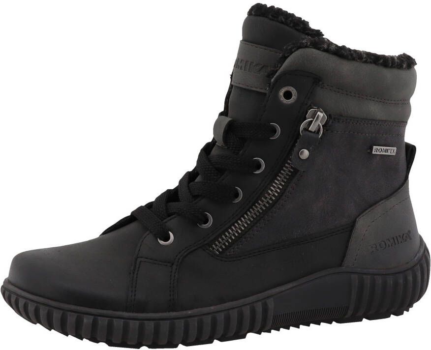 Romika Winterlaarzen sleehak veterschoenen veterschoen gevoerde schacht