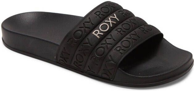 Roxy Dames Slippers Zwart Goud Comfortabele Instappers - Foto 2