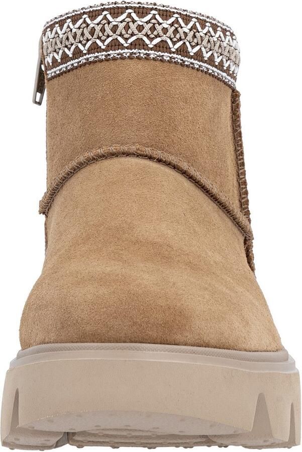 RRieker R-Rieker Winterlaarzen Plateauzolen enkellaarsjes met textielen rand in ethno-look - Foto 5