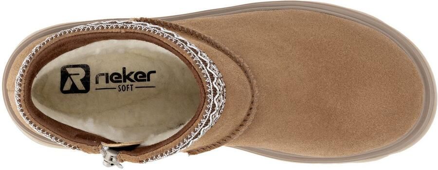 RRieker R-Rieker Winterlaarzen Plateauzolen enkellaarsjes met textielen rand in ethno-look - Foto 8