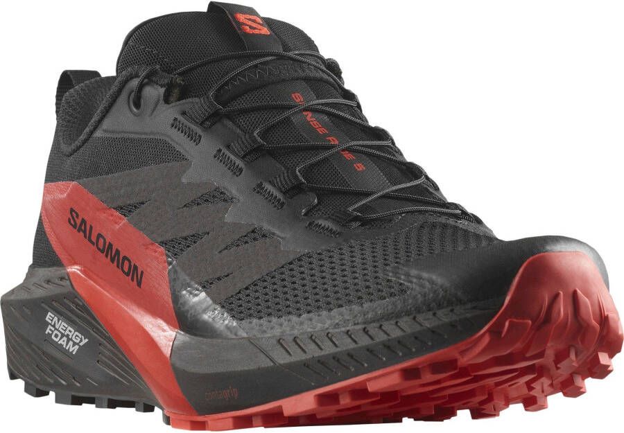 Salomon SENSE RIDE 5 Heren Trail-Running schoenen Hardloopschoenen Zwart - Foto 3