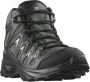 Salomon X Braze Mid GTX GORE-TEX Heren Wandelschoenen Grijs-Zwart - Thumbnail 2