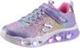 Skechers Kids Sneakers FLUTTER HEART LIGHTS LOVES WILD met felgekleurde zool - Thumbnail 2