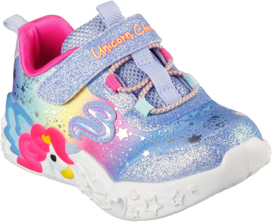 Skechers Kids Sneakers UNICORN CHARMER- met blinkende zool