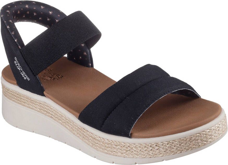 Skechers Sandalen BOBS SUN RAY wig sandaal sandalette plateausandaal met plush foam