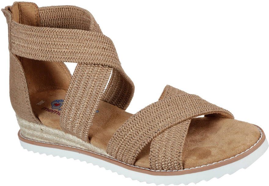Skechers Sandalen DESERT KISS- zomerschoen sandaal keilhak met hielrits - Foto 9