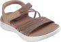 Skechers Go Walk Flex Sandalen Dames Taupe - Thumbnail 2