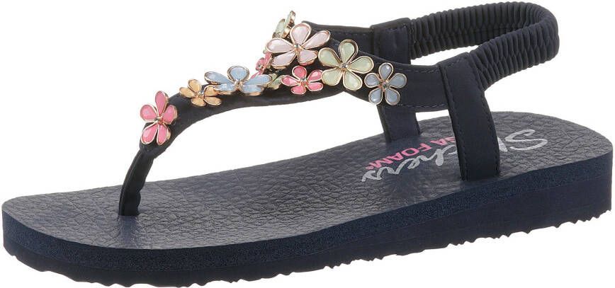 Skechers Sandalen MEDITATION GLASS DAISY met zomerse bloemapplicatie