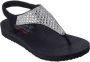Skechers Sandalen MEDITATION-ROCKSTAR zomerschoen sandaal riemchensandale met glittersteentjes - Thumbnail 2