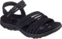 Skechers Reggae Slim Coffee dames sandalen zwart Extra comfort Memory Foam - Thumbnail 2