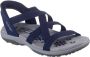 Skechers Slip-ins Reggae Slim Stretch Flex Dames Sandalen Navy - Thumbnail 3