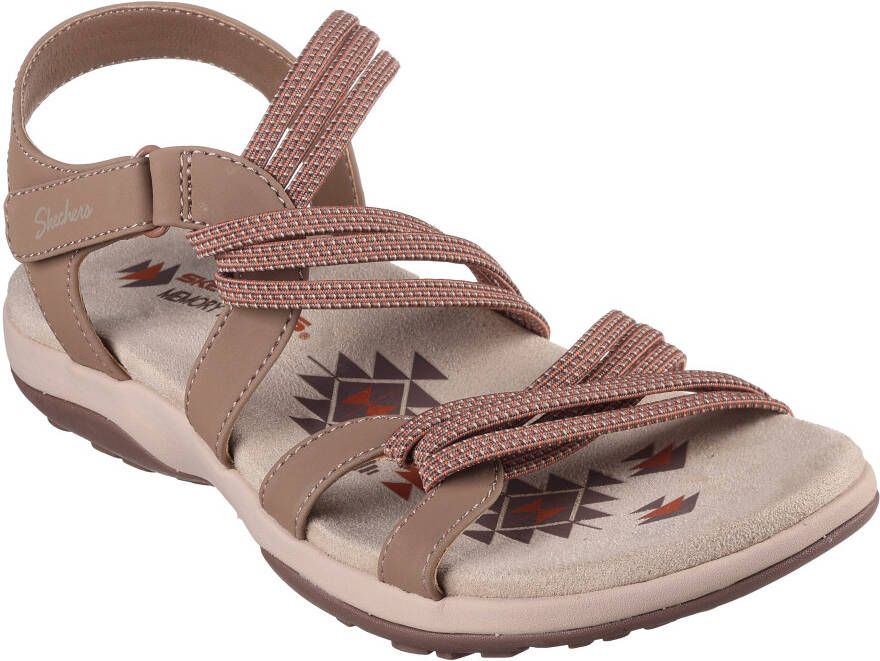 Skechers Sandalen REGGAE SLIM-SUMMER OF FUN met verstelbare klittenbandsluiting