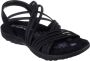 Skechers Reggae Slim Sunnyside 163185-BBK Vrouwen Zwart Sandalen - Thumbnail 3