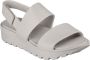 Skechers Sleehaksandaaltjes ARCH FIT FOOTSTEPS-DAY DREAM zomerschoen sandaal sleehak met praktische klittenbandsluiting - Thumbnail 2