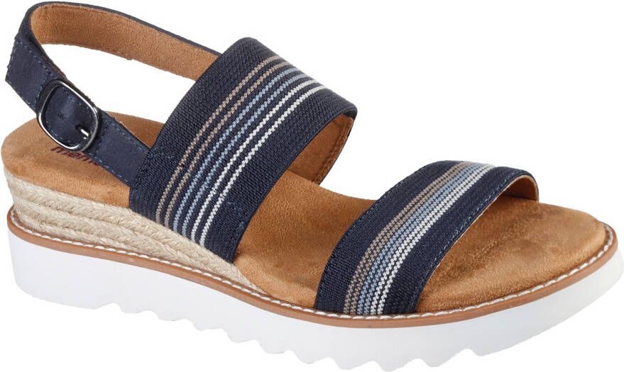 Skechers Sleehaksandaaltjes DESERT KISS HI-TEA TIME zomerschoen sandaal wig hak met memory foam - Foto 4