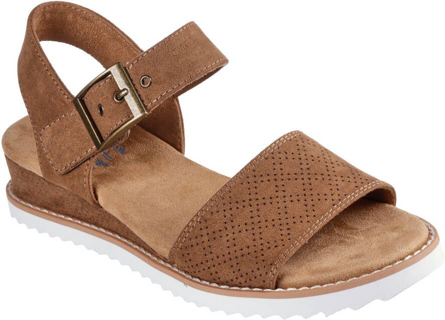 Skechers Sleehaksandaaltjes Desert Kiss Sandaal wedge zomerschoen in vegan uitvoering
