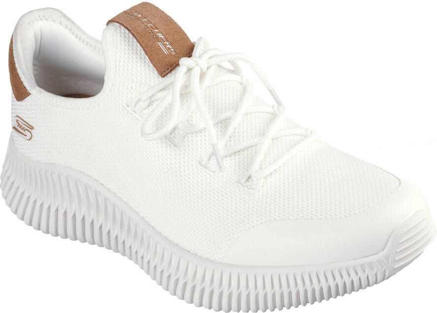 Skechers Slip-on sneakers BOBS GEO-CITY DAPPER Vrijetijdsschoen slipper met contrastdetails