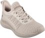 Skechers Bobs Geo-New Aesthetics 117417-TPE Vrouwen Beige Sneakers Sportschoenen - Thumbnail 4
