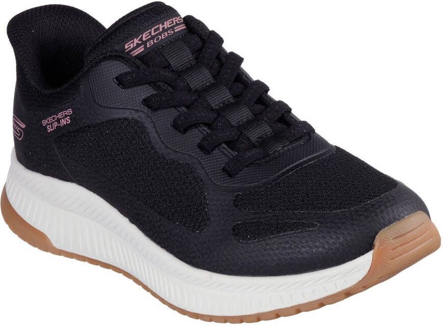 Skechers Slip-on sneakers BOBS SQUAD 4 Slippers vrijetijdsschoen lage schoen met memory foam