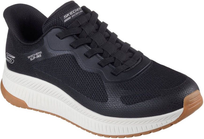 Skechers Slip-on sneakers BOBS SQUAD 4 Trainingsschoen sneaker veterschoen voor gemakkelijk in stappen