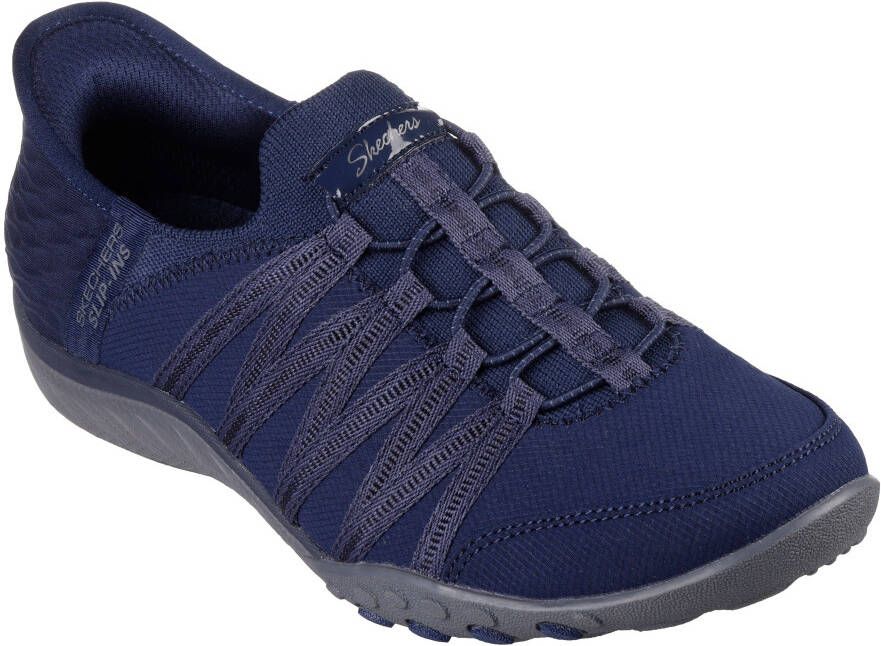 Skechers Slip-on sneakers BREATHE-EASY-ROLL-WITH-ME geschikt voor de machinewas