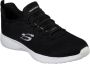Skechers Dynamight 58360-BKW Mannen Zwart Trainingschoenen Sportschoenen - Thumbnail 1